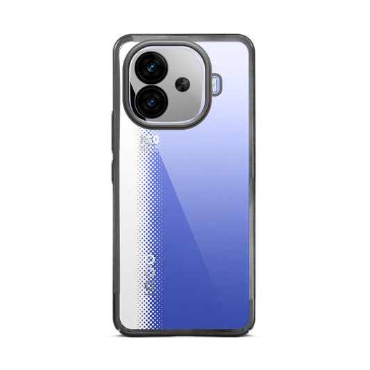 Crystal Clear Transparent Premium Shiny colorful Edges Hard Back Case For iQOO Neo 10R 5G