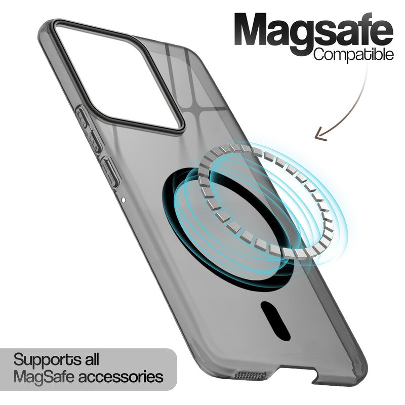 WBWONE Hülle Für Motorola Moto Edge 50 Neo – MagSafe Kompatibel, Ultra-dünn, Matt-weiß