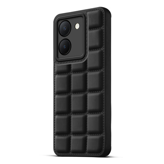 3D Grid Thread Design Silicone Phone Case Cover for Vivo Y36 4G