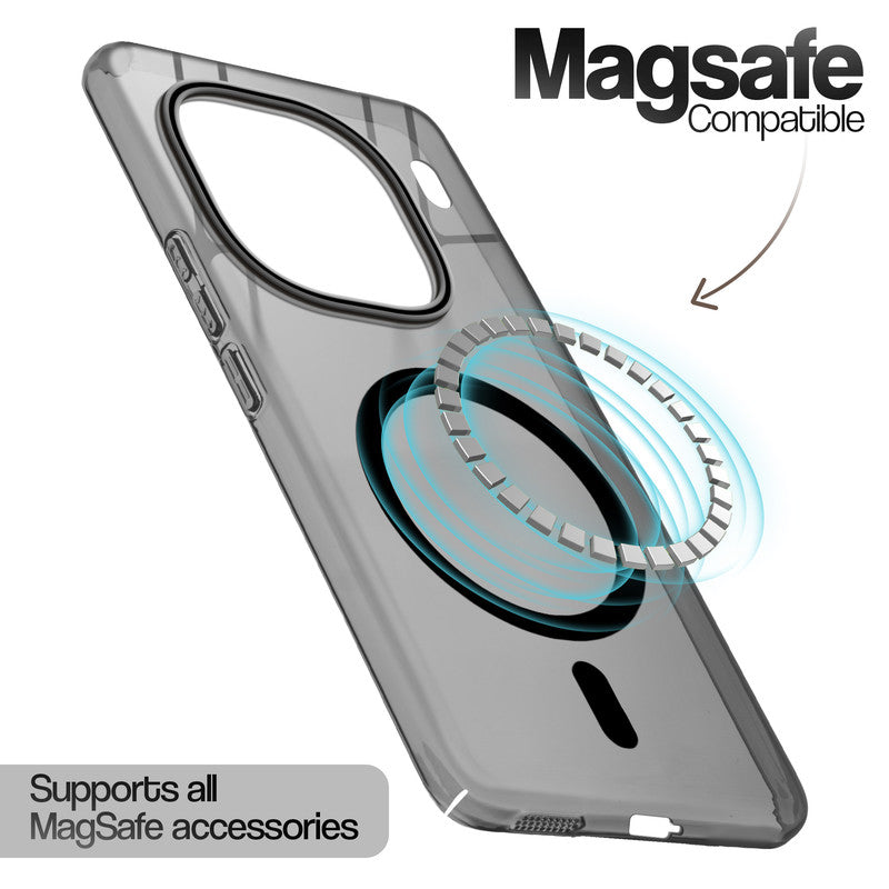 Anti-Yellow Colored Camera Line Case Support Magnetic Accessories Back Cover For iQOO 12 5G