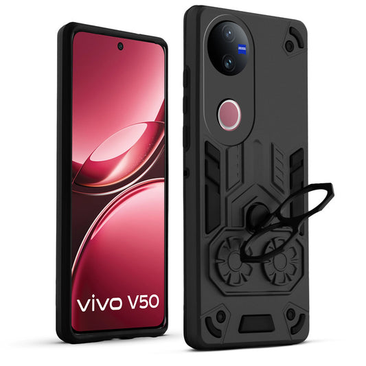 Heavy Duty Shockproof Case with Reinforced Corners for Vivo V50 5G , Soft Cushioning & Camera Protection