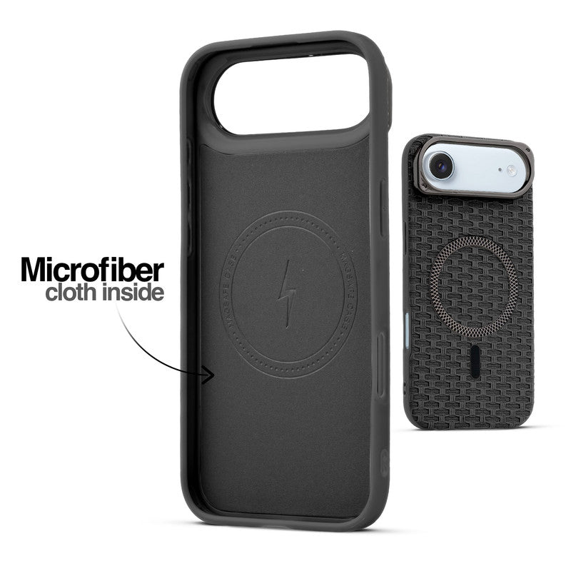 Rugged Silicone Grip Mobile Back Cover Case For Apple iPhone 17 Air With Wireless Charging Support Support