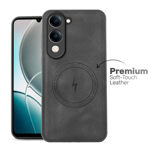 Refined PU Leather Case for Vivo Y19e