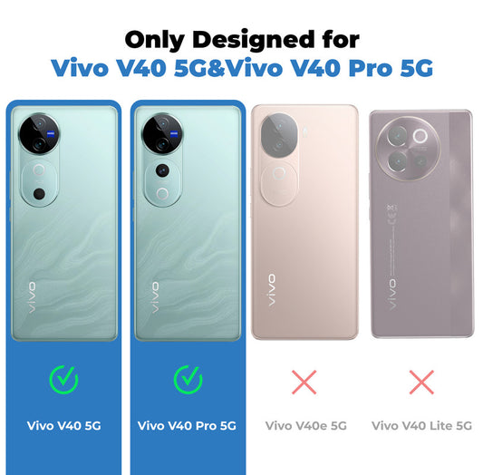 Crystal Clear Premium Shiny colorful Edges Hard Back Case For Vivo V40 5G