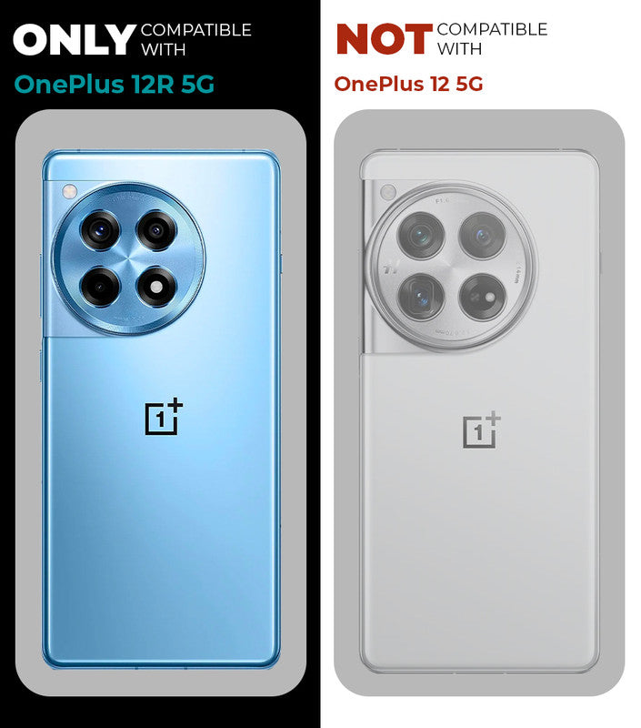 Frosted Case With 2-Cut Interlock For OnePlus 12R 5G