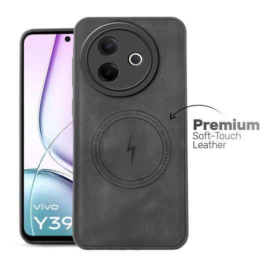 Refined PU Leather Case for Vivo Y39 5G