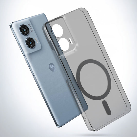 Colored Transparent Anti-Yellowing Magsafe Cuts Case For Motorola Moto Edge 50 Fusion 5G