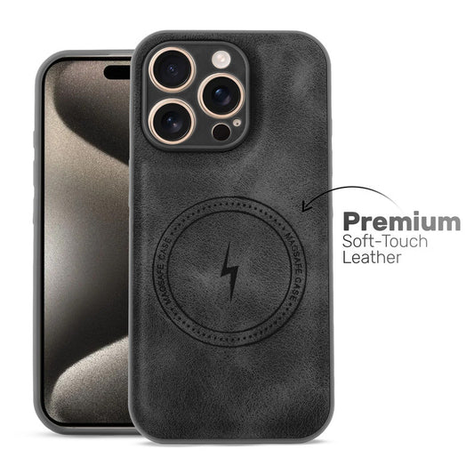 Refined PU Leather Case for Apple iPhone 15 Pro Max