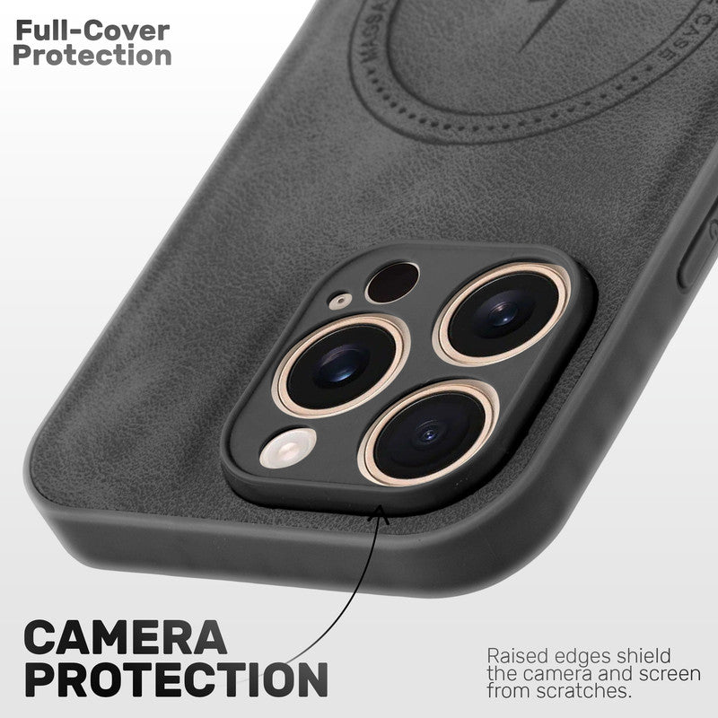 Refined PU Leather Case for Apple iPhone 15 Pro Max