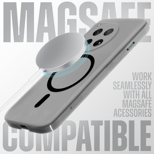 Sleek Frosted Matte Hard Back Cover With MagSafe Compatible Back Case for OnePlus 12 5G