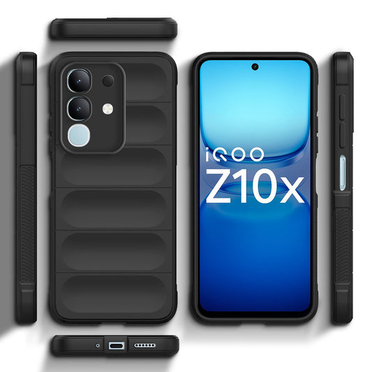 Premium Liquid Silicone Comfort Grip Case for iQOO Z10x 5G with Soft Touch Matte TPU
