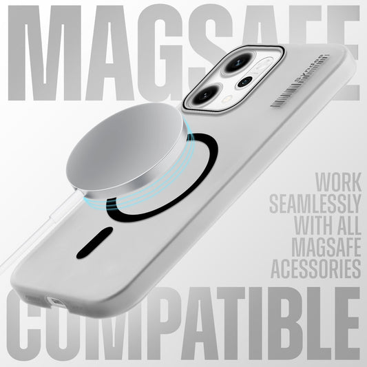 New Elegant Frosted Matte Slim Back With MagSafe Support Back Case For Oppo Reno 14 Pro 5G
