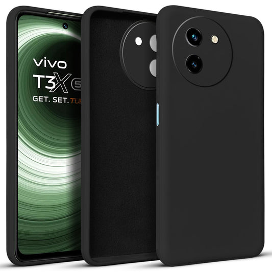 Premium Matte Silicone Back Cover for Vivo T3x 5G