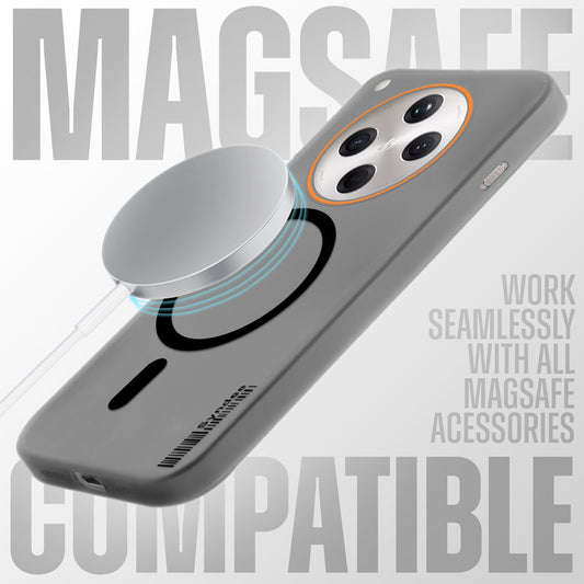 Elegant Colorful Frosted Matte Back With MagSafe Support Back Case For Oppo Find X8 5G