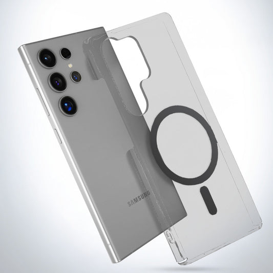 Crystal Clear Hard Back Anti-Yellowing with MagSafe Compatibility Phone Case For Samsung S22 Ultra 5G