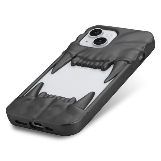 3D Tiger Fang Back Case for Apple iPhone 15, A Wild and Fearless Vibe