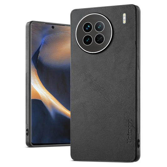Unimore Leather Hard Case with Shiny Camera Protection For Vivo X90 5G
