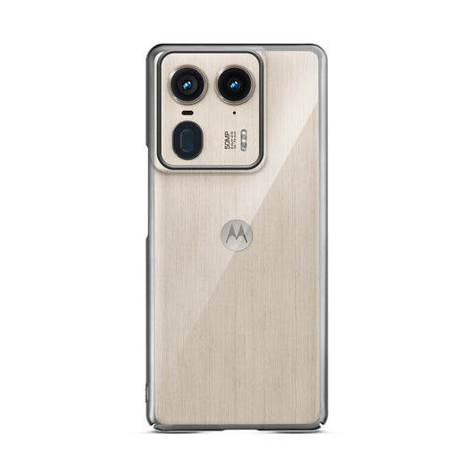 Crystal Clear Premium Shiny Edges Hard Back Case For Motorola Moto Edge 50 Ultra 5G