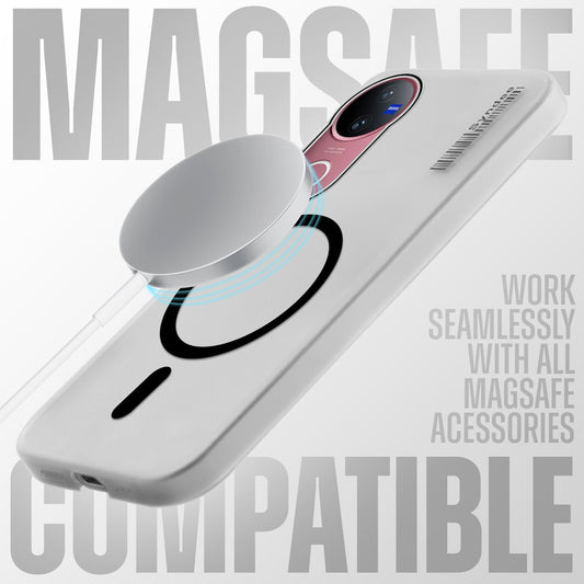 New Elegant Frosted Matte Slim Back With MagSafe Support Back Case For Vivo V50 5G