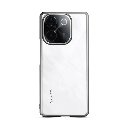 Crystal Clear Hard Back Case with Shiny Colorful Edges and Precise Cutouts for Vivo T3 Pro 5G