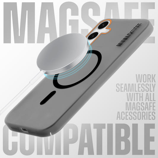 Elegant Frosted Matte Slim Back With MagSafe Support Back Case For Samsung S24 FE 5G