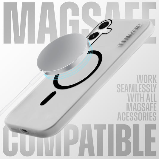 New Elegant Frosted Matte Slim Back With MagSafe Support Back Case For Samsung S24 FE 5G