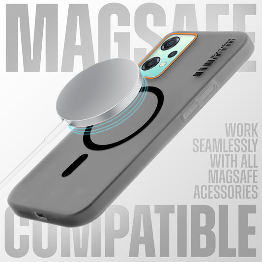 Elegant Colorful Frosted Matte Back With MagSafe Support Back Case For OnePlus Nord CE 2 Lite 5G