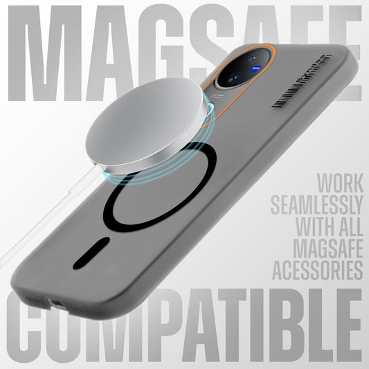 Elegant Colorful Frosted Matte Back With MagSafe Support Back Case For Vivo V50 5G
