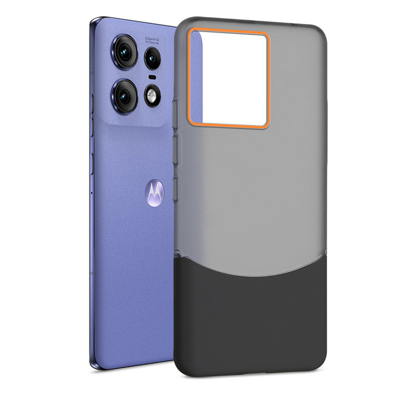 Frosted Case With 2-Cut Interlock For Motorola Moto Edge 50 Pro 5G