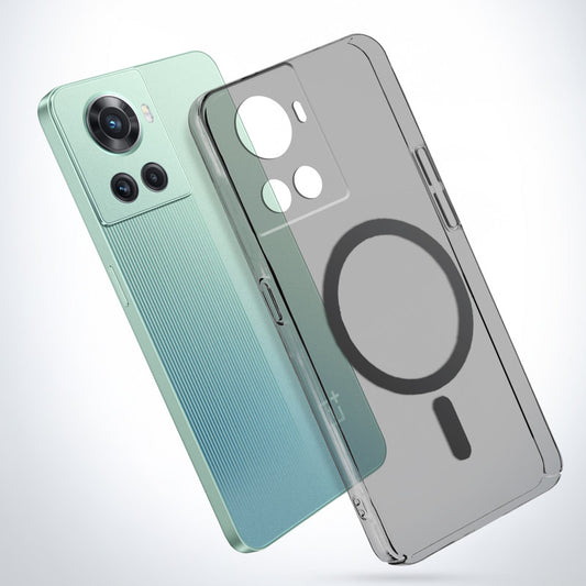 Crystal Clear Hard Back Anti-Yellowing with MagSafe Compatibility Phone Case For OnePlus 10R 5G