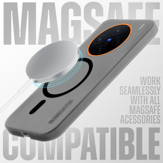 Elegant Colorful Frosted Matte Back With MagSafe Support Back Case For Vivo X200 5G