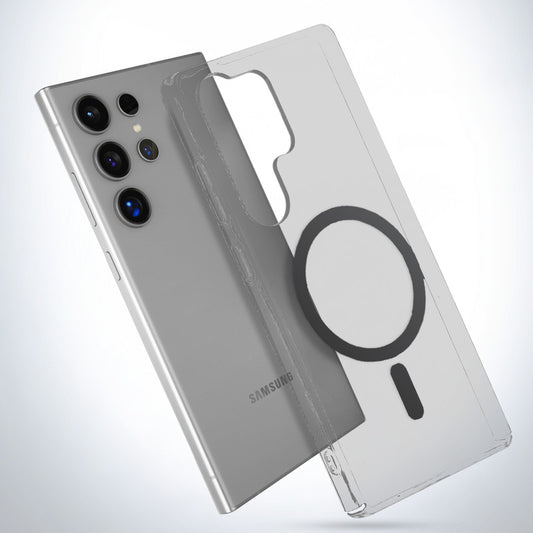 Crystal Clear Hard Back Anti-Yellowing with MagSafe Compatibility Phone Case For Samsung S23 Ultra 5G