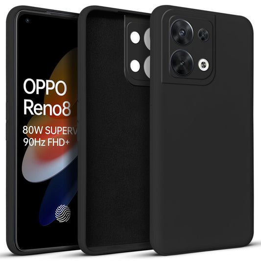 Premium Matte Silicone Back Cover for Oppo Reno 8 5G