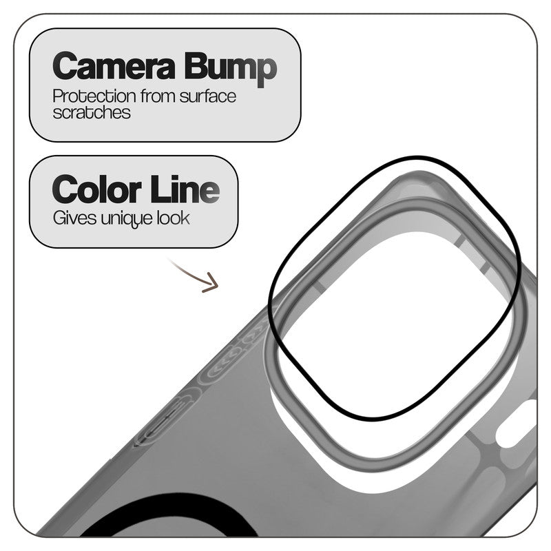 Anti-Yellow Colored Camera Line Case Support Magnetic Accessories Back Cover For iQOO 12 5G
