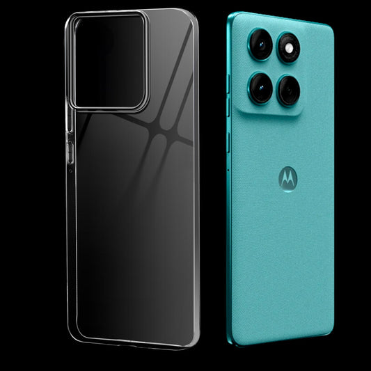 Crystal Shield Hard Case with Anti-Yellowing and Colorful Camera Guard for Motorola Moto Edge 60 Fusion 5G