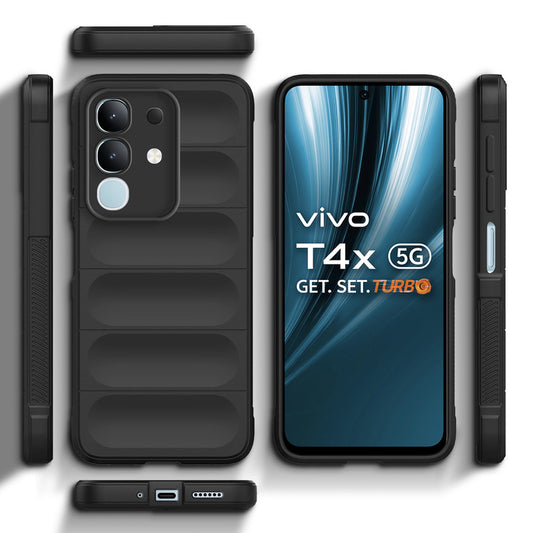 Premium Liquid Silicone Comfort Grip Case for Vivo T4x 5G with Soft Touch Matte TPU