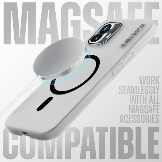 New Elegant Frosted Matte Slim Back With MagSafe Support Back Case For Nothing Phone 2
