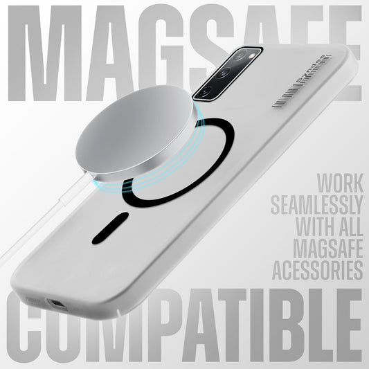 New Elegant Frosted Matte Slim Back With MagSafe Support Back Case For Samsung S20 FE 5G