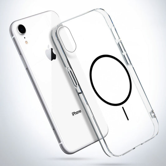 Crystal Clear Transparent Hard Back Anti-Yellowing with MagSafe Compatibility Phone Case For Apple iPhone XR