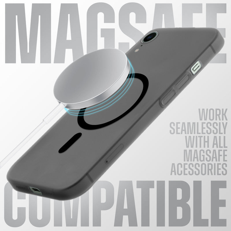 Slim Matte Wireless Charging Support Back Cover for Apple iPhone XR
