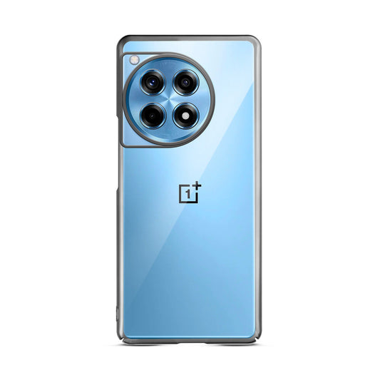 Crystal Clear Premium Shiny colorful Edges Hard Back Case For OnePlus 12R 5g