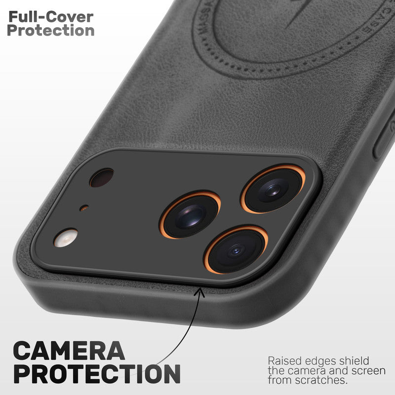 Refined PU Leather Case for Apple iPhone 17 Pro