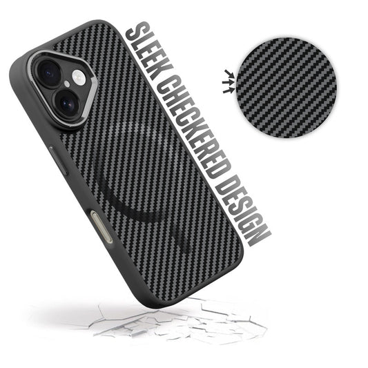 Premium Tech Weave Design With MagSafe Compatible Back Case For Apple iPhone 16
