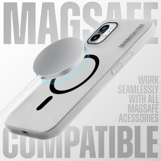 New Elegant Frosted Matte Slim Back With MagSafe Support Back Case For Nothing Phone 1