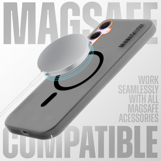 Elegant Colorful Frosted Matte Back With MagSafe Support Back Case For Samsung A35 5G