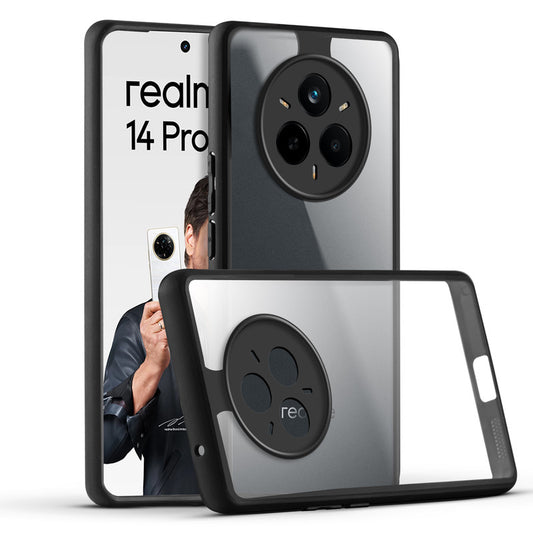 Colored Soft Frame Clear Back Case For Realme 14 Pro 5G