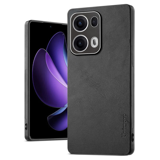 Unimore Leather Hard Case with Shiny Camera Protection For Oppo Reno 13 Pro 5G