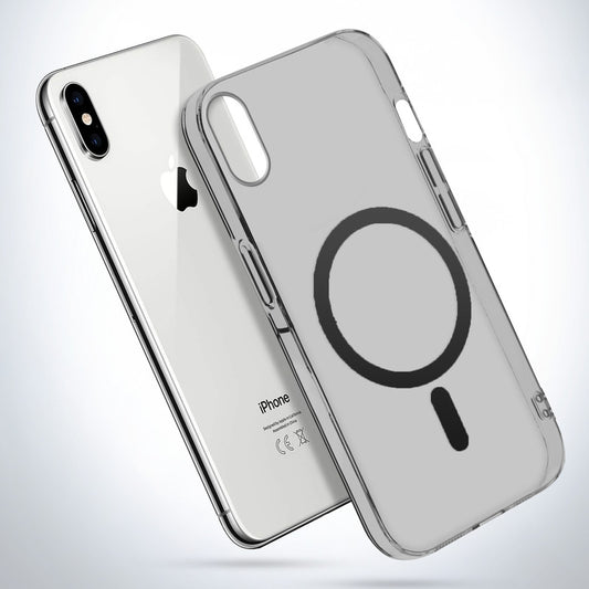 Colored Transparent Anti-Yellowing Magsafe Case For Apple iPhone X