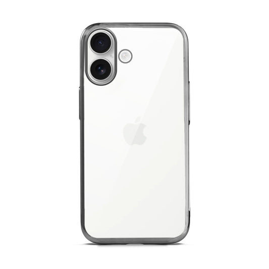 Crystal Clear Premium Shiny colorful Edges Hard Back Case For Apple iPhone 16