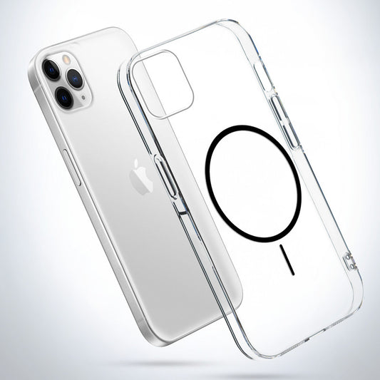 Crystal Clear Transparent Hard Back Anti-Yellowing with MagSafe Compatibility Phone Case For Apple iphone 11 Pro Max